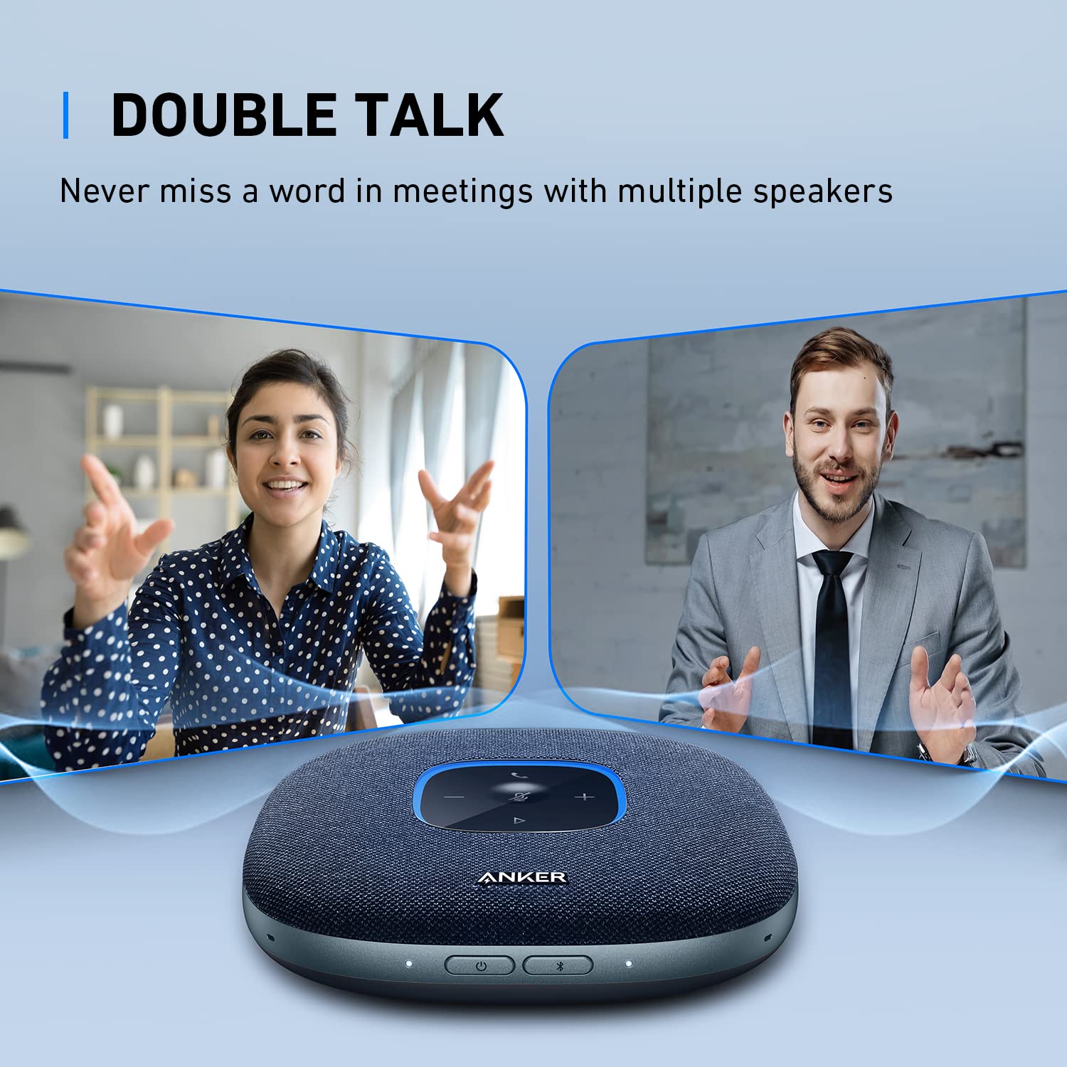 Anker PowerConf S3 Bluetooth Speakerphone with Six Built-in